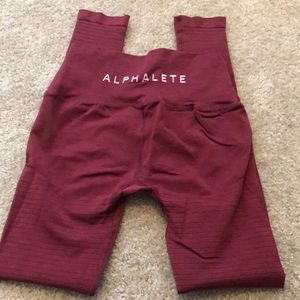 Alphalete Revival Leggings Garnet Red